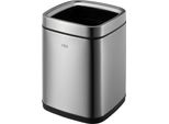 Eko - Cestino Laguna Open Top 9 Litri - Acciaio Inox Plastica - Acciaio Inox Opaco