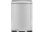 Eko - Cestino A Pedale X-Cube 45 Litri - Acciaio Inox Polipropilene - Acciaio Inox Opaco