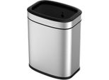 Eko - Cestino Oli-Cube Open Top 20 Litri - Acciaio Inox Polipropilene - Acciaio Inox Opaco
