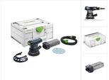 Festool Ets 125 Req-Plus Levigatrice Eccentrica 125 Mm, 2 Mm 250 W + Systainer + Accessori ( 574636 ) + Sacchetto Per La Polvere