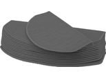 Set Di 15 Tappetini Per Scale HWC-G49, Tappeto Per Scale, Set Di Tappetini Di Protezione Per Scale, 65X25Cm ~ Mezzotondo, Grigio