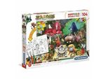 Clementoni Puzzle Reversibile Zafari: Nella Giungla 104 Pezzi