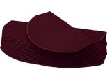 Set Di 15 Tappetini Per Scale HWC-G49, Tappeto Per Scale, Set Di Tappetini Di Protezione Per Scale, 65X25Cm ~ Mezzotondo, Bordeaux