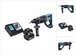 Trapano A Batteria Makita Dhr 202 Rg 18 V 2,0 J Sds Plus + 2X Batterie 6,0 Ah + Caricabatterie
