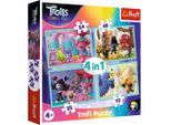 Trefl Puzzle Trolls 2 - World Tour 4In1 (35,48,54,70 Pezzi)