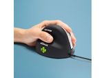 R-GO Tools R-Go Tools Mouse Ergonomico R-Go He Break Con Software Break, Grande (Dimensione Della Mano ≥ 185 Mm), Per Mancini, Con Cavo, Nero
