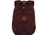 Travelite Zaino Per Il Tempo Libero Zaino Con Scomparto Per Laptop Basic Melange Backpack 22L Bordeaux Rosso