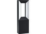 Eglo 98727 Riforano Led Lampada Da Terra Per Esterni 2X5W Base 110X60Mm Bianco Nero Bianco Caldo IP54