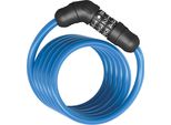 Abus Serratura A Spirale Star 4508C/150 - Serratura A Combinazione Con Cavo A Spirale Di 8 Mm Di Spessore - Livello Di Sicurezza Abus 2 - Blu