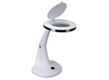 Lampada Da Scrivania Led Con Lente D'ingrandimento 3+12 Diottrie - 6 W - 30 Led - Bianca