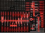 Ks Tools Set Di Chiavi E Cacciaviti A Bussola Da 1/4" Con Inserto In Schiuma 142 Pezzi - 821.0142"