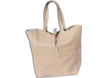 Florence Shopper Donna Vera Pelle Maniglia Beige 30X35X15 Cm OTF112C