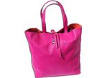 Florence Shopper Donna Vera Pelle Maniglia Rosa 30X35X15 Cm OTF112P