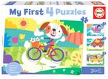 Educa 18898 I Miei Primi Veicoli. Puzzle Progressivi Per Bambini. 5, 6, 7 E 8 Pezzi. +24 Mesi. Rif, Multicolore Educa