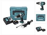 Makita Dhp 458 RG1J 18 V 91 Nm Trapano A Percussione A Batteria + 1X Batteria 6,0 Ah + Caricatore + Makpac