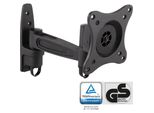 Inline - Kit Di Montaggio (Montaggio A Parete, Braccio Articolato) - Per Display Lcd - Alluminio - Nero - Dimensioni Schermo: 33-68,6 Cm (13"-27"") (23106D)"