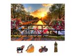 Wooden City Ruote Di Legno Ad Amsterdam 2In1, 150 Pezzi Eco