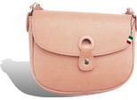 Firenze Vera Pelle Borsa Signore Sera Rosa 21X13X5 Compreso Italia Tag D2OTF122A