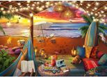 Puzzle Ravensburger Luoghi Accoglienti: Beach Cabana Xxl 500 Pezzi