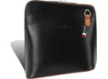 Firenze Vera Pelle Borsa Signore Mini Sera Nero Marrone Vacchetta 17X17X8 Compresa Italia Tag D2OTF109F