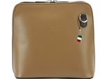 Florence Vera Pelle Liscia Da Donna Borsa Da Sera Taupe Marrone OTF109C