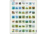 Larsen Puzzle Animali Dell'emisfero Nord (Zoo 1) 49 Pezzi