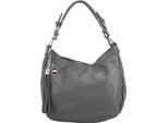 Florence Borsa In Pelle A Tracolla Shopper Grigio OTF134K
