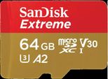 Sandisk Extreme, 64 Gb, Microsdxc, Classe 10, UHS-I, 170 Mb/S, 80 Mb/S