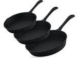 Set Di Padelle Bbq-Toro Ultimate PRO3+, 3 Pezzi, Padella In Ghisa E Bistecchiera