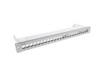 Inline® Patch Panel A 24 Vie, Keystone Blank Panel Con Estrazione, 19" 1U Grigio"