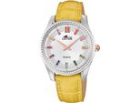 Lotus Orologio Da Donna Classic Elegant Orologio Da Polso In Pelle Giallo UL18899/2