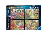 Puzzle Ravensburger Giardini Belli 4X500 Pezzi