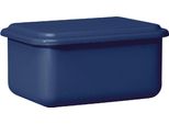 Riess Contenitore Con Coperchio Piccolo Alto 15X11X7Cm Blu Mirtillo Smaltato