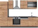 Vicco Cucina Componibile Fame-Line, 300 Cm , Pt Antracite, Quercia Dorata/Antracite