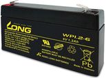 Accumulatore Kung Long WP1.2-6, 6 V-/1,2 Ah