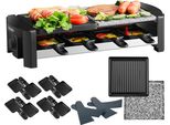 Steinborg Raclette Grill | Raclette Party Grill Per 8 Persone | Con Superficie Grill Combinata