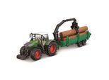 Bburago 18-31677 - Trattore - Fendt 1050 Vario Con Trasportatore Di Legna (10Cm)