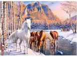 Castorland Puzzle 500 Pz. Scioglimento Invernale - Cavalli Paesaggio Invernale