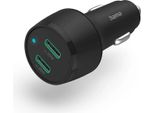 Caricabatterie Rapido Per Auto Hama, 2Xusb-C, 45W (Nero)