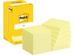 Post-It Note Adesive Note 76 X 76 Mm Giallo 12 Blocchetti Da 100 Fogli Ciascuno