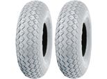 2.80/2.50-4 Grigio Pneumatici Per Scooter Di Mobilità Blocco Pneumatico Senza Marcatura (Set Di 2)