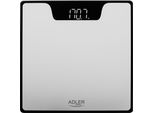 Adler | Bilancia Da Bagno | Ad 8174S | Peso Massimo (Capacità Di Carico) 180 Kg | Precisione 100 G | Argento