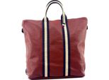 City Zaino Rosso Blu Beige Florence Borsa Zaino Pelle Tela D2OTF609R