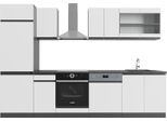 Vicco Cucina Componibile R-Line, 300 Cm , Pt Antracite, Bianco/Antracite