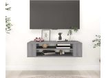 The Living Store Parete Tv Grey Sonoma 100X30X26,5 Cm Materiale A Base Di Legno
