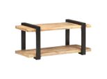 The Living Store Mobile Tv 90X40X40 Cm Legno Di Mango Grezzo