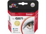 Cartuccia D'inchiostro Tb Comp. Con Canon CLI-571XL, 0332C001 Cy