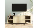 Maison Exclusive - Mobile Tv In Rovere Sonoma 130X35X50 Cm Materiale Ligneo