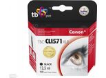 Cartuccia D'inchiostro Tb Comp. Con Canon CLI-571XL, 0331C001 Bk