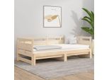 The Living Store Letto Da Giorno Allungabile In Pino Massiccio 2X(80X200) Cm